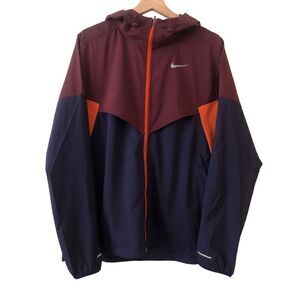 Nike Maroon and Navy Windbreaker Jacket